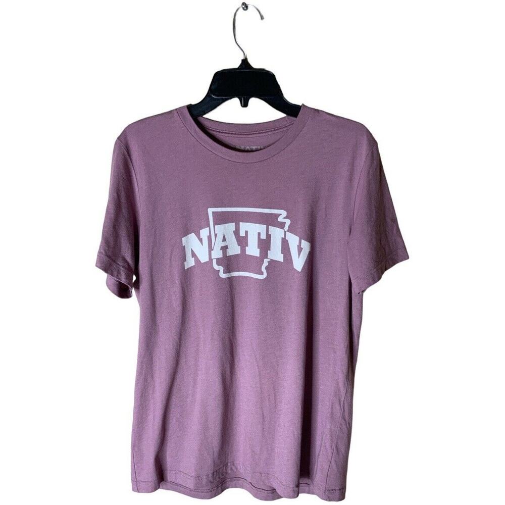 Nativ Graphic T Shirt Unisex Large Short Sleeve Crewneck Casual Tee
